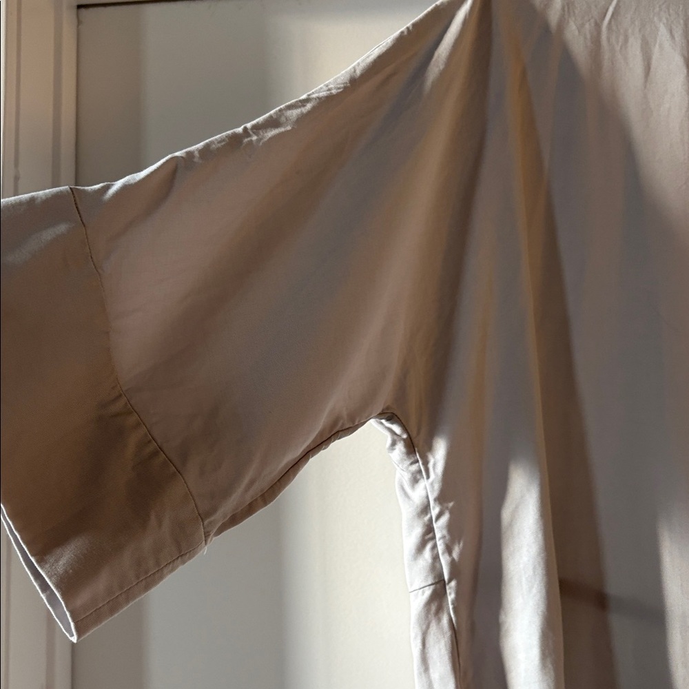 COS Light Gray Collared Button-Up Top - image 2